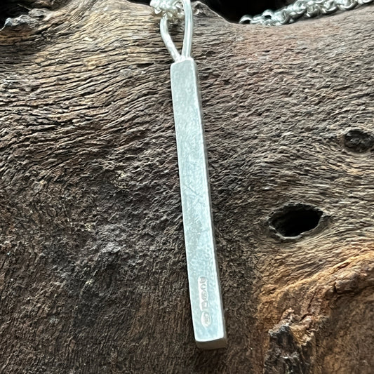 Silver Baton Pendant