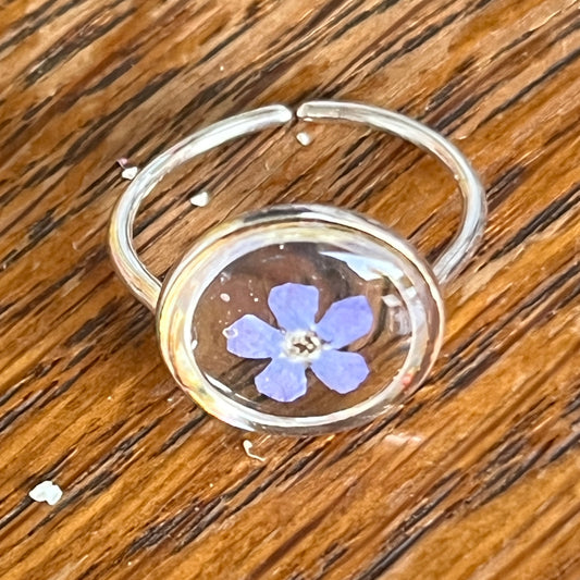 Forgot Me Not ring - silver