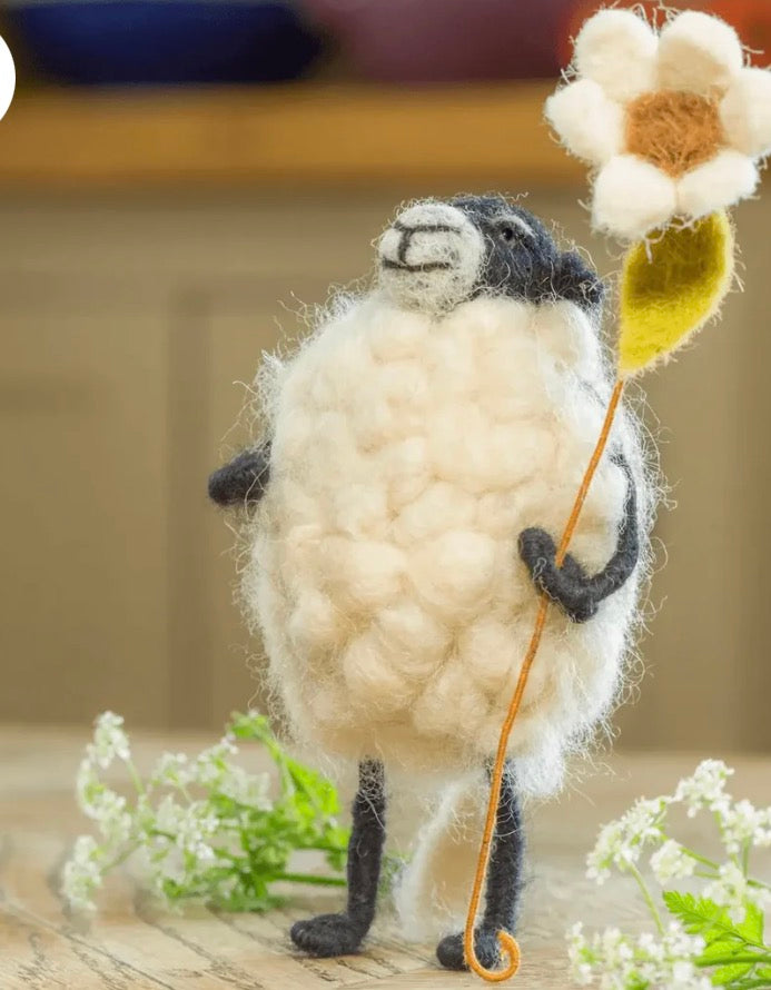 Barbara Sheep with Flower
