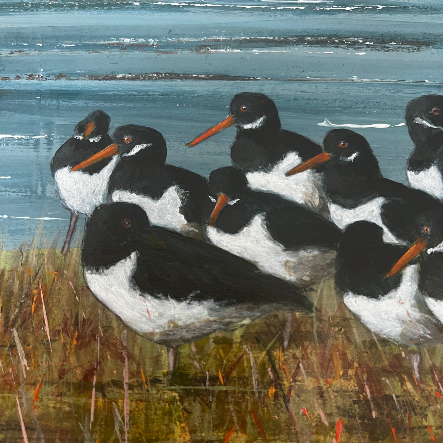 Oyster Catcher Painting by Stephen Ferguson