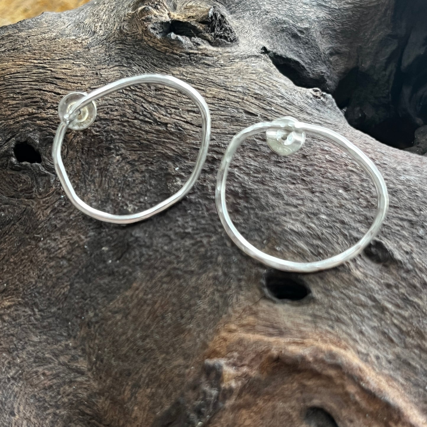 Oval Hoop Studs