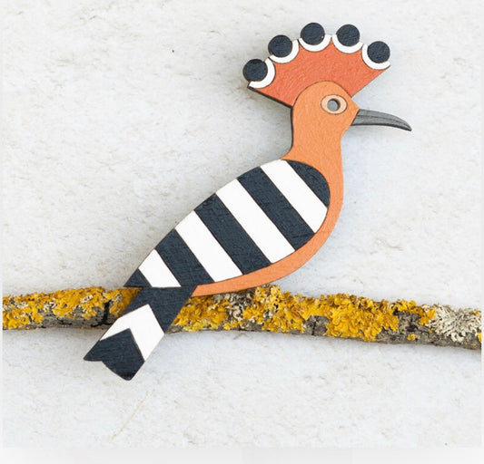 Hand Painted Hoopoe Bird