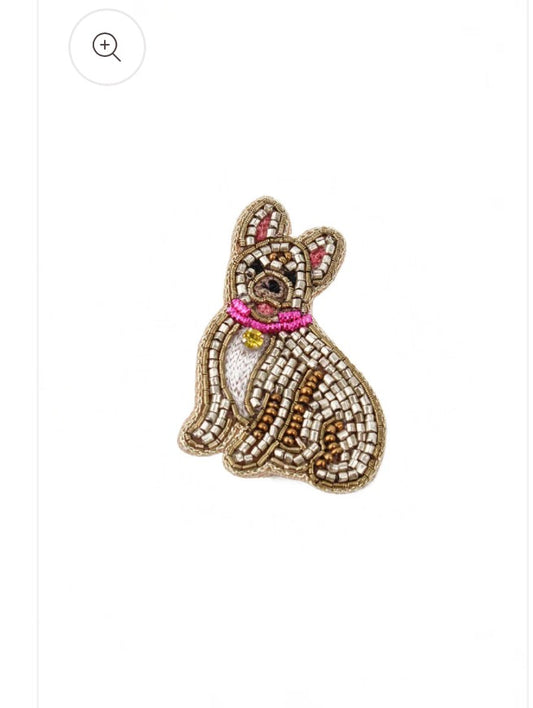 French Bulldog Brooch