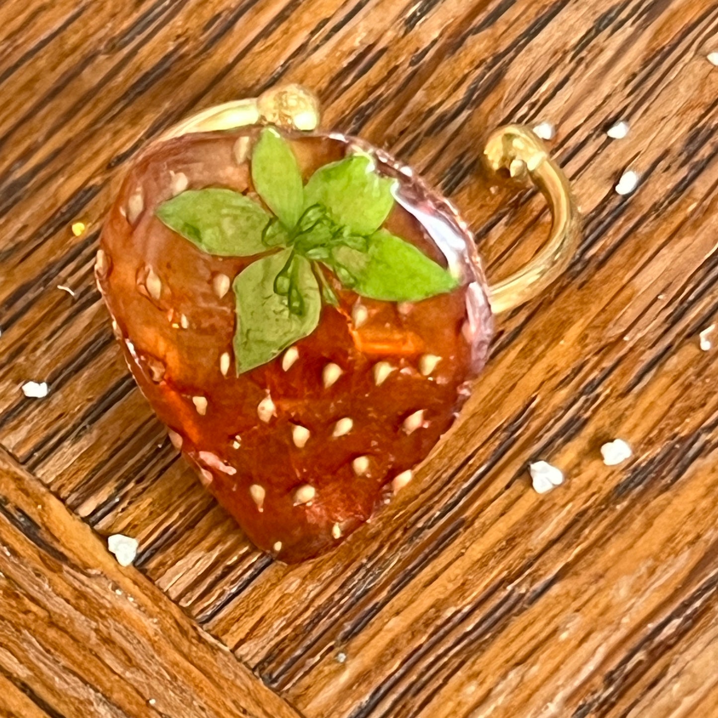 Strawberry Ring - gold Plated