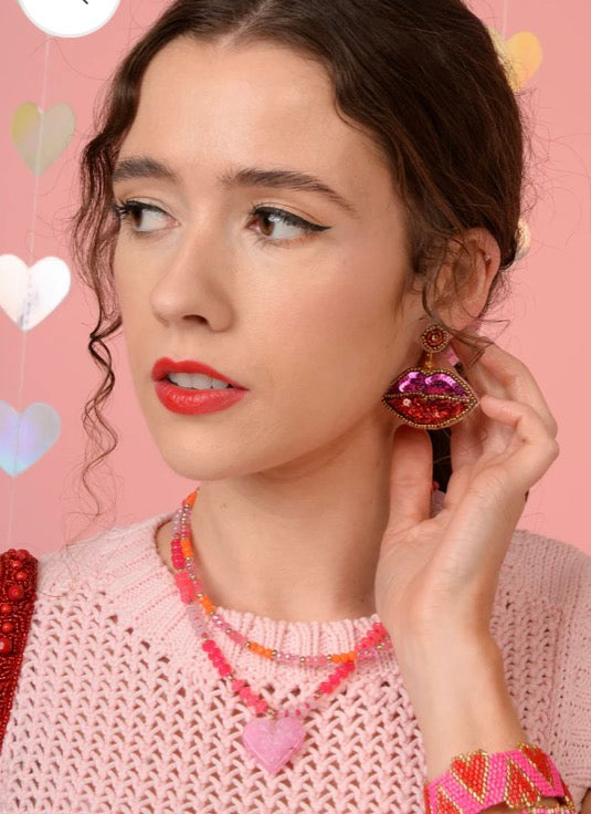 Lips Drop Earrings
