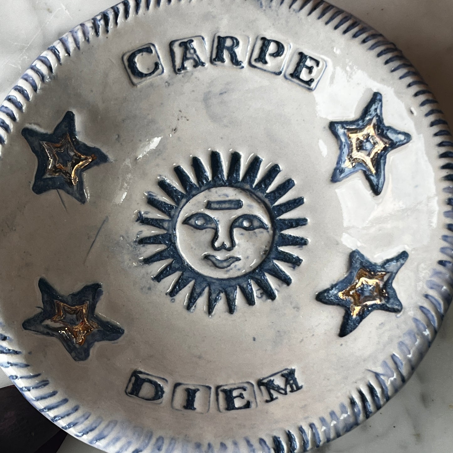 Carpe Diem Ceramic Dish