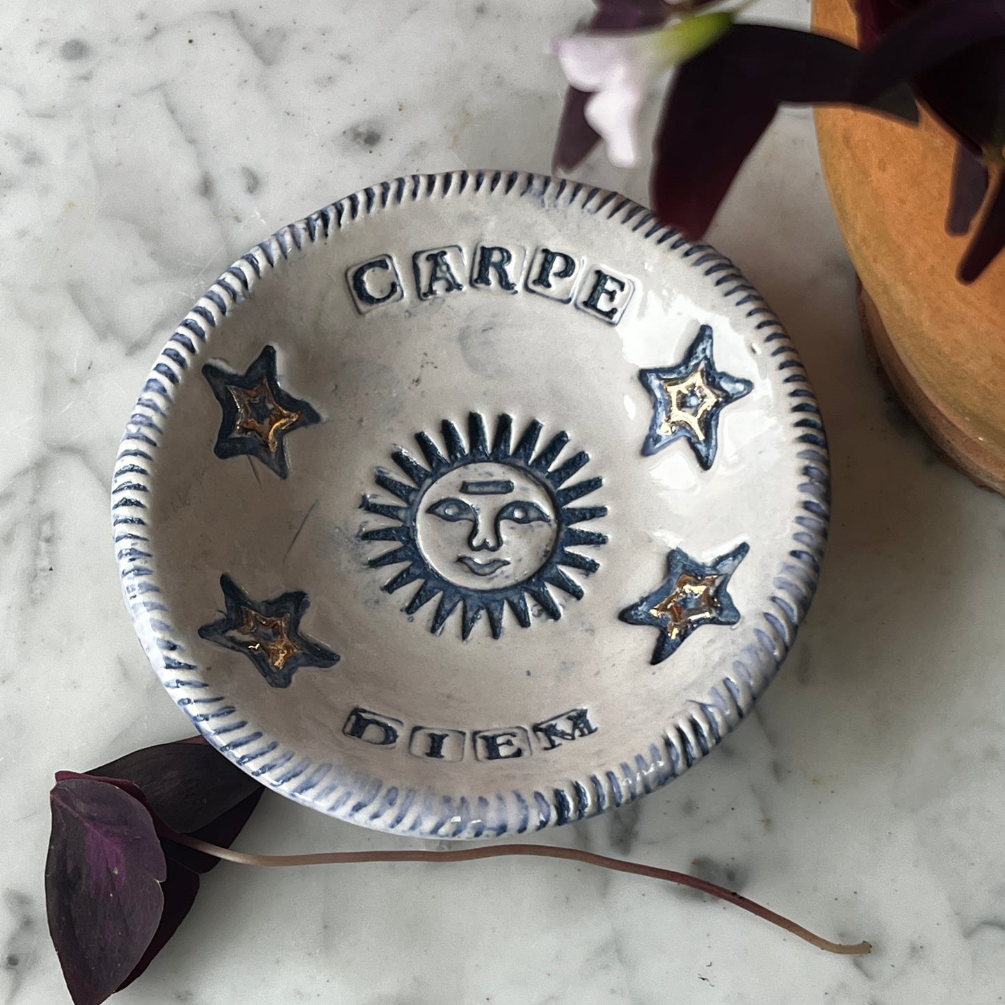 Carpe Diem Ceramic Dish