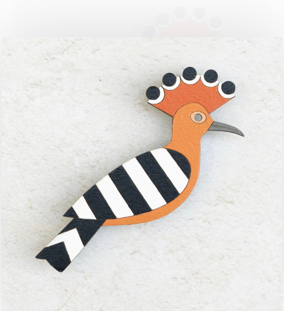 Hand Painted Hoopoe Bird