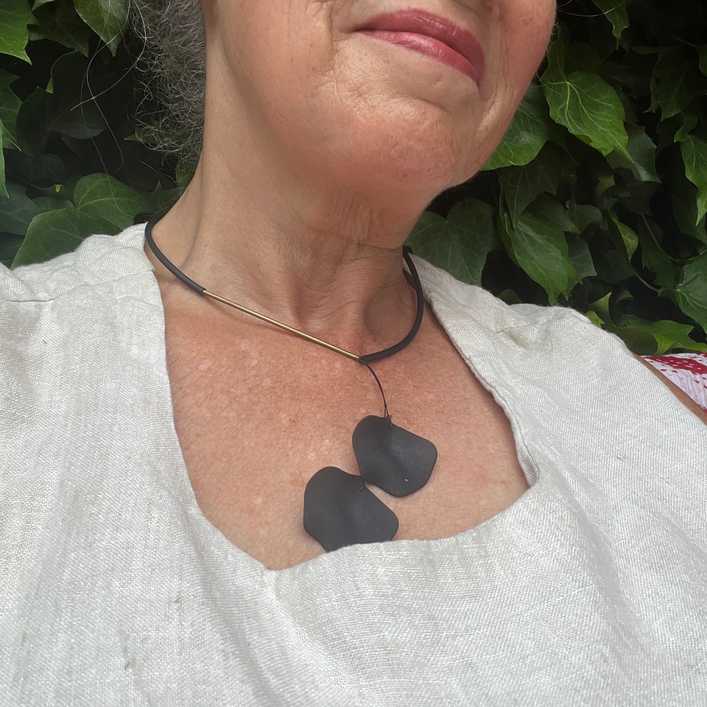 Resin Petal Necklace