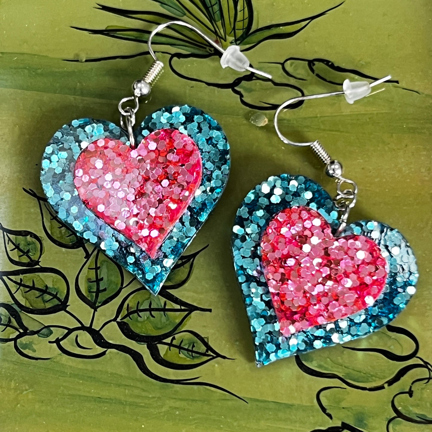 Heart Earrings by Heather Filby
