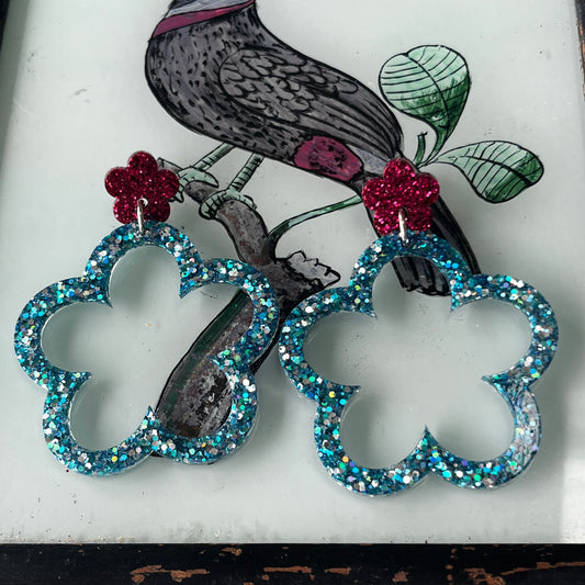 Flower Earrings by Heather Filby