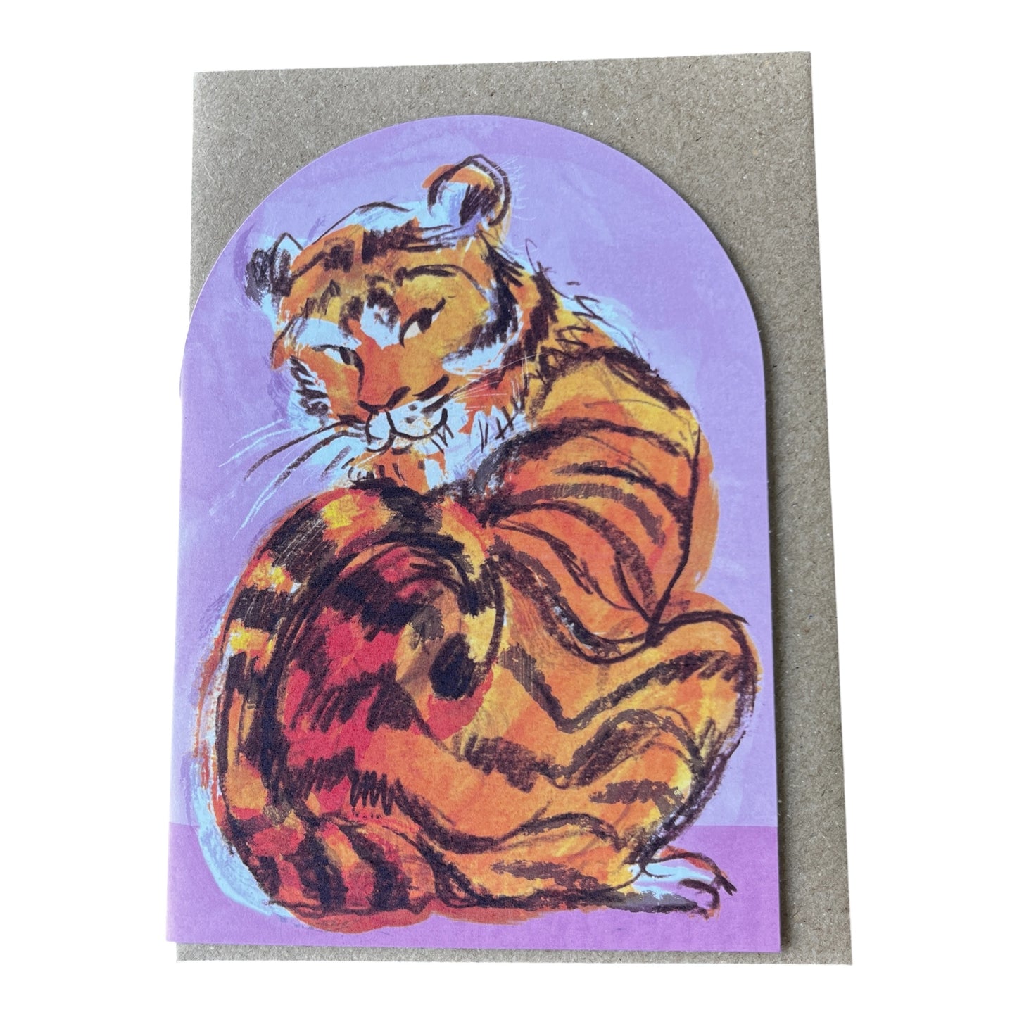 Tiger Mantlepiece Card by Esther Kent