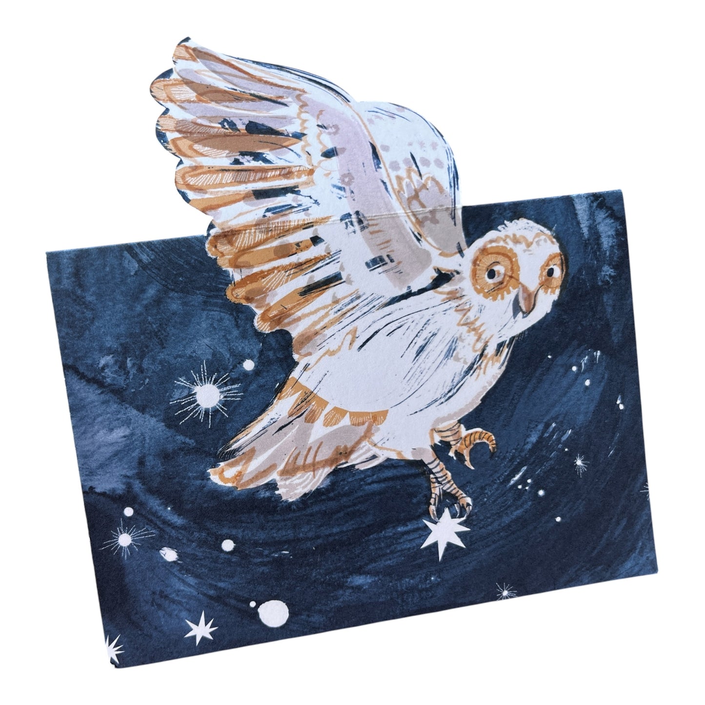 Night Owl Mantlepiece Card by Esther Kent