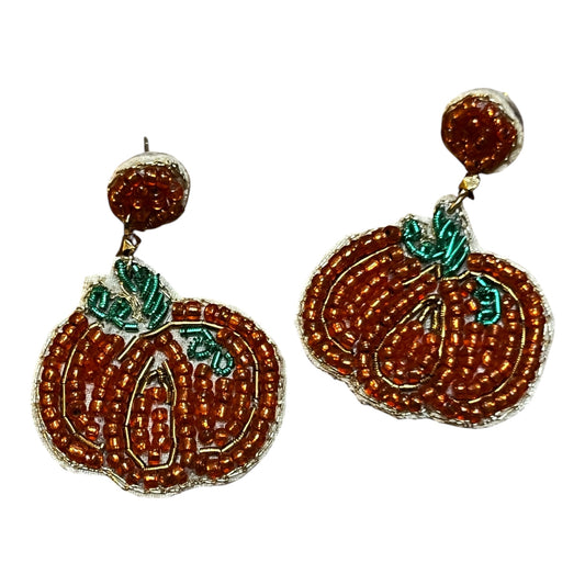 My Doris Beaded Pumpkin Earrings