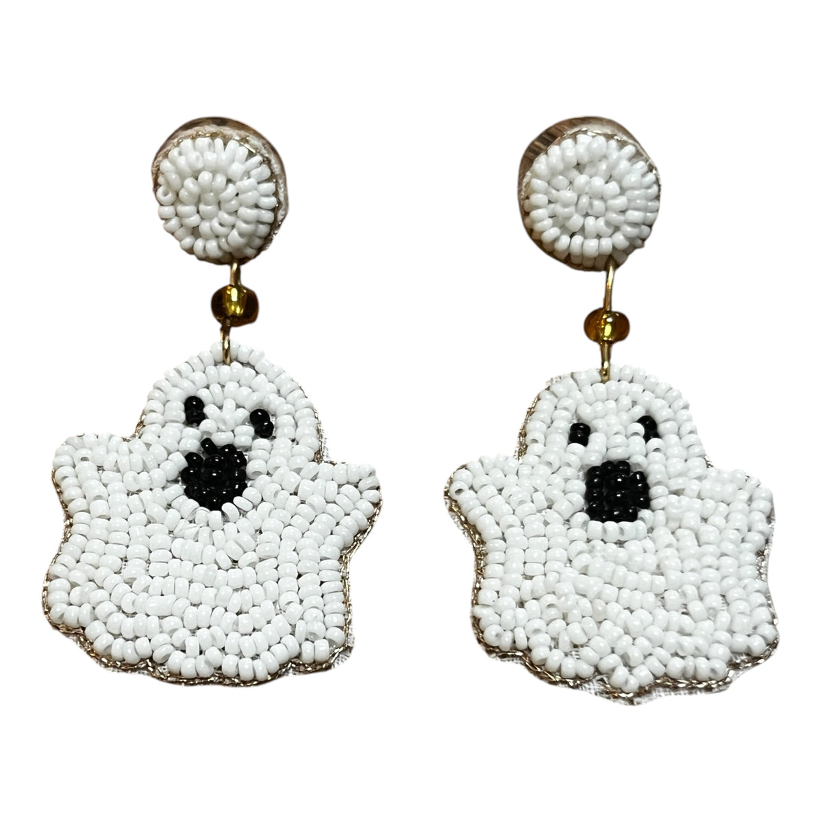 My Doris Beaded Ghost Earrings