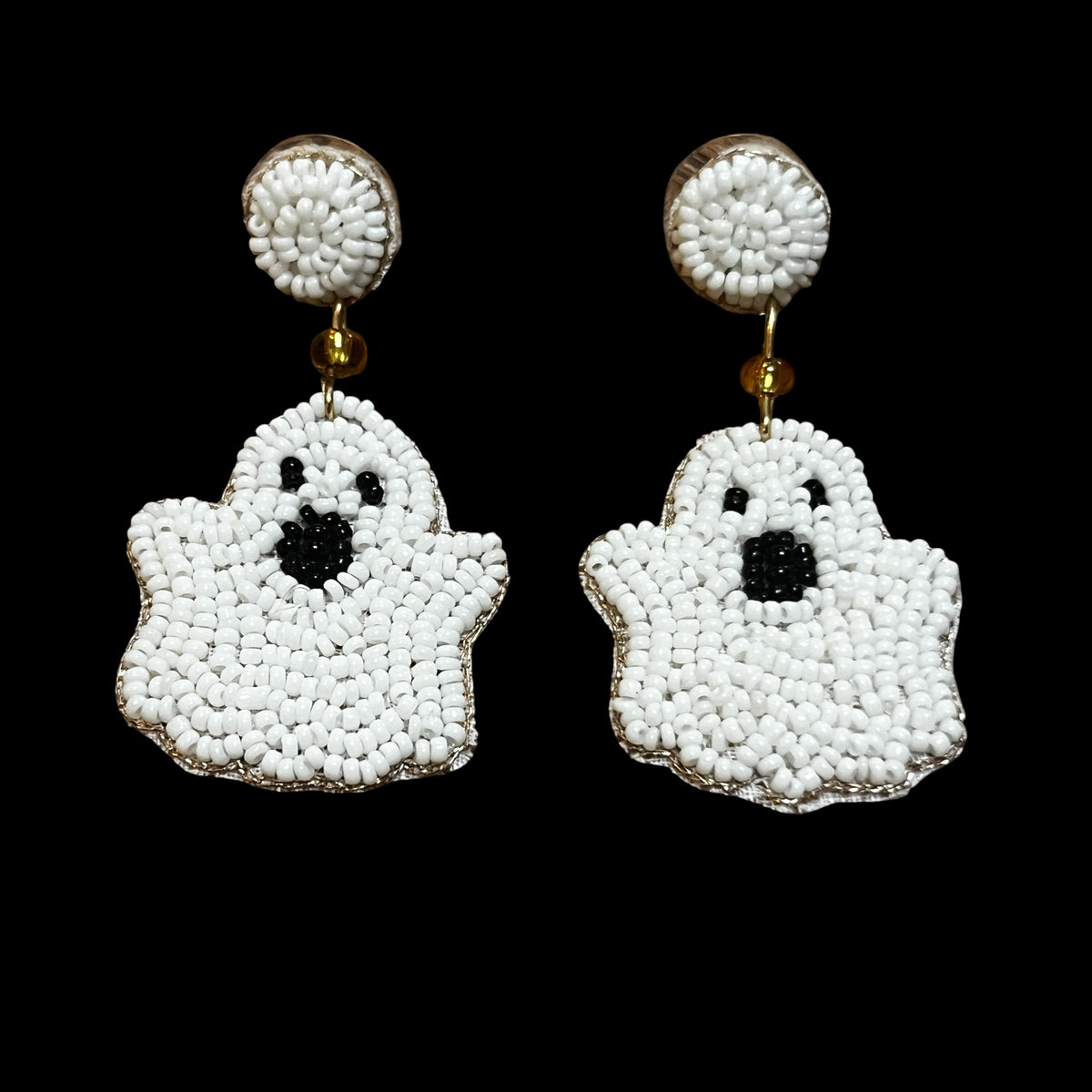 My Doris Beaded Ghost Earrings