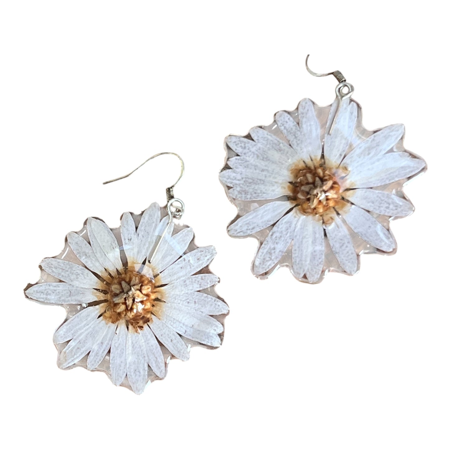 Nordic Flowers Daisy Earrings- silver