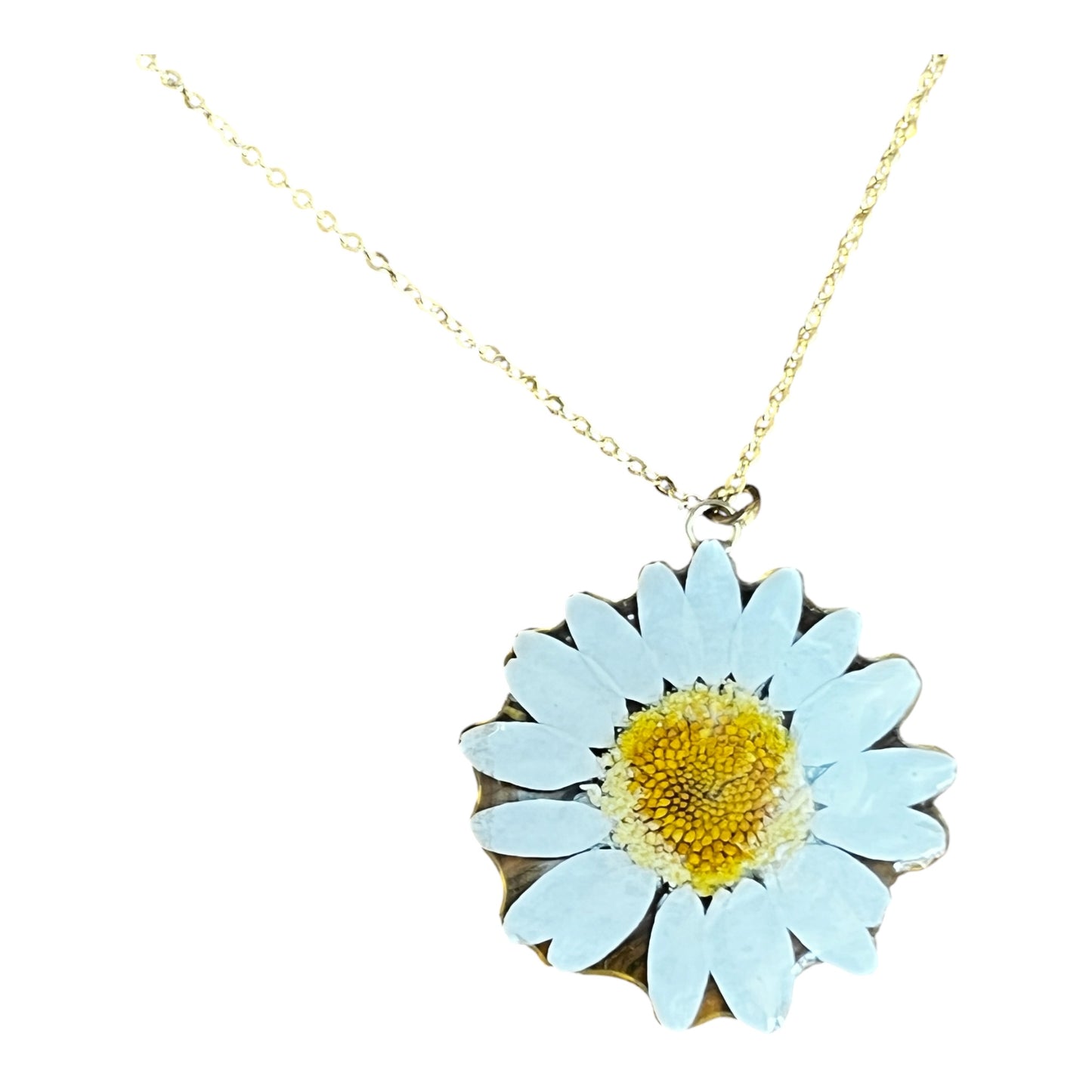 Daisy on Gold plated chain