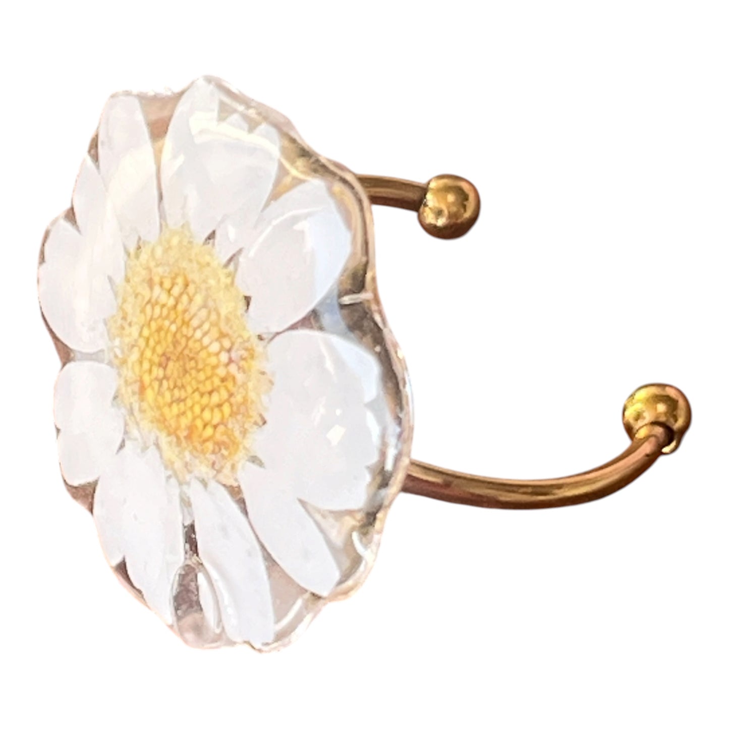 Gold Plated Daisy Ring