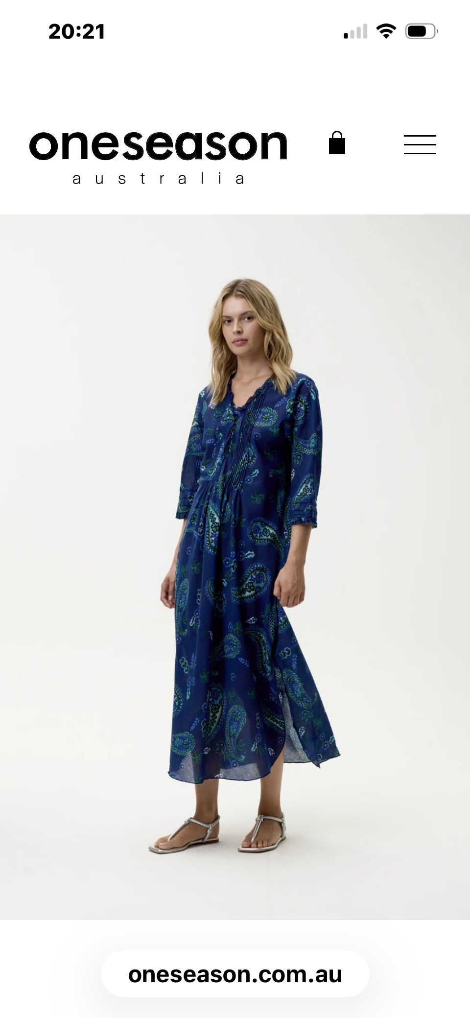 Long Poppy-Hanalei Bay-Cotton-Navy Paisley