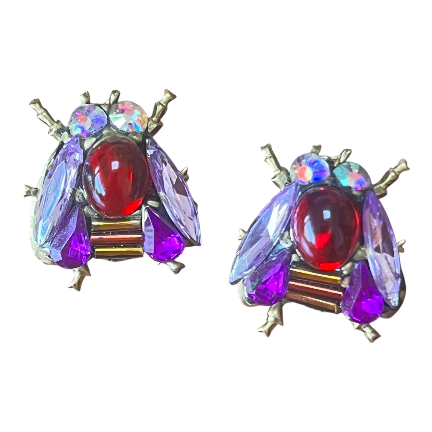 Pink Bee Earrings by Annie Sherborne