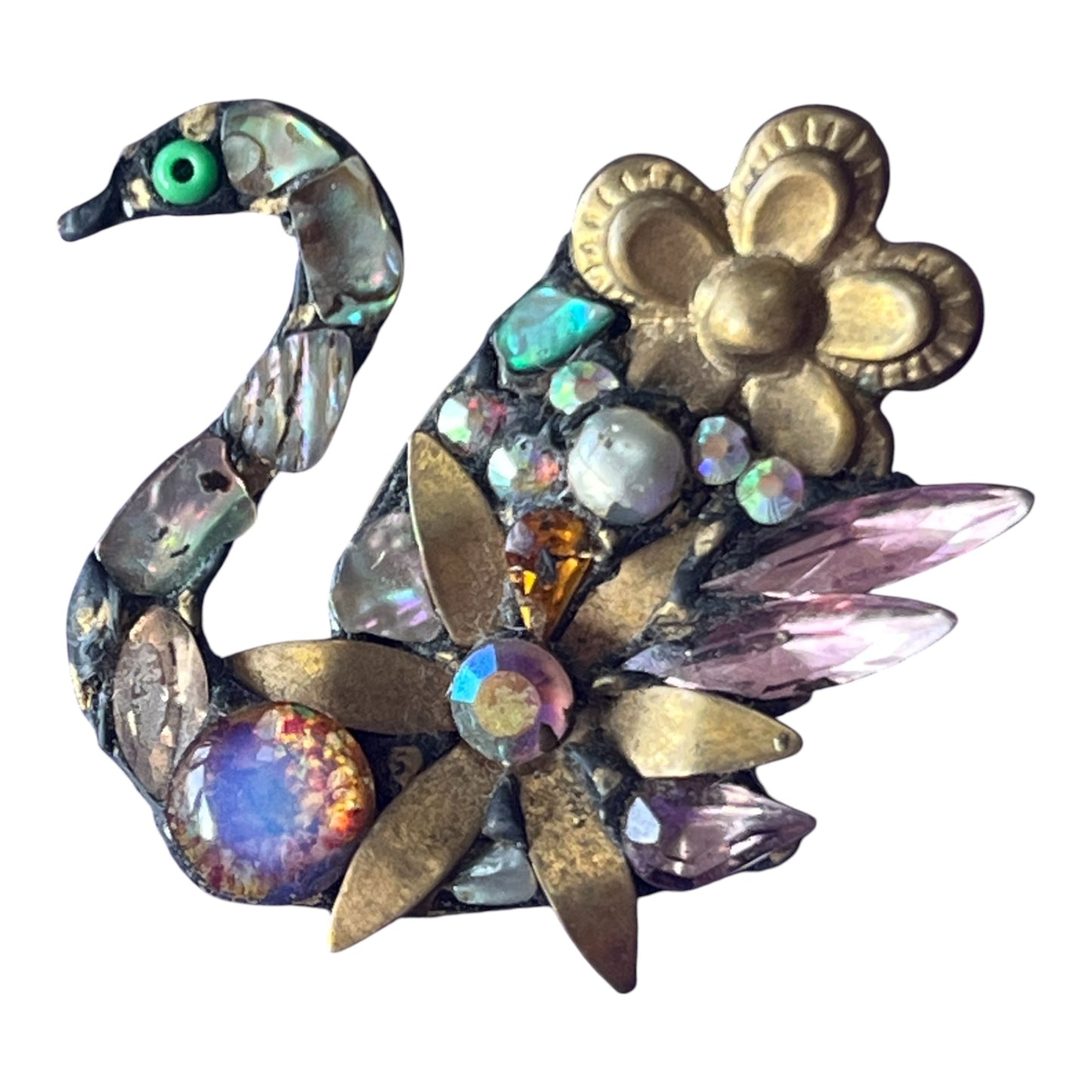 Swan Brooch by Annie Sherborne