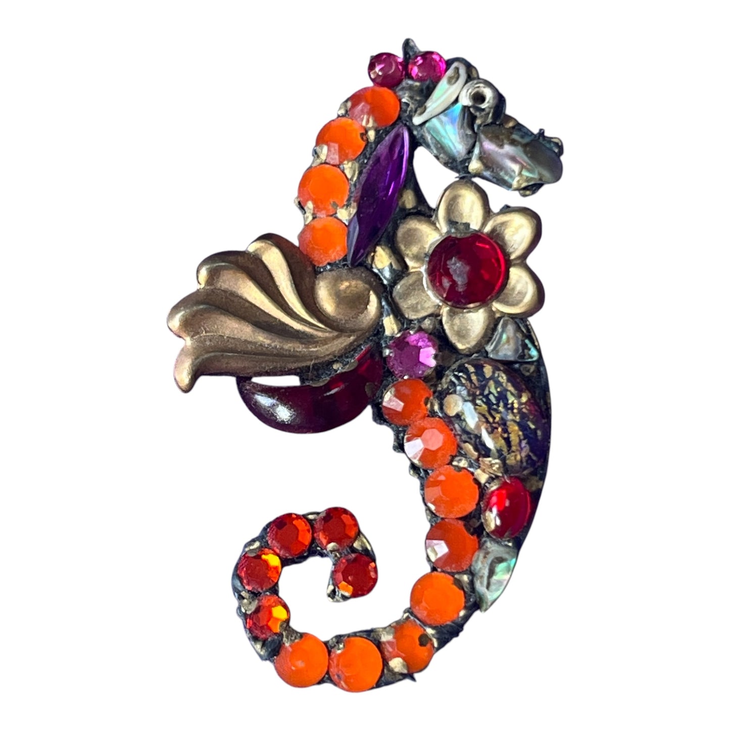 Seahorse Brooch by Annie Sherborne