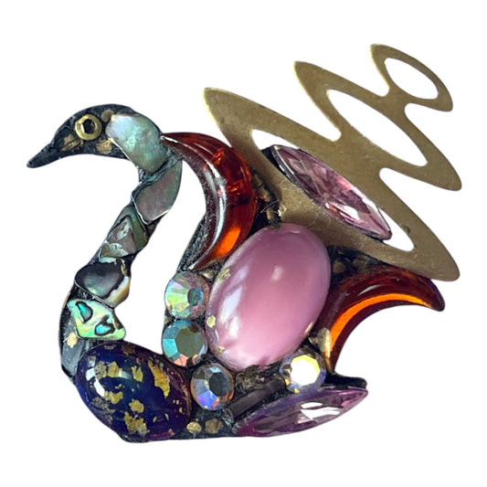 Swan Brooch by Annie Sherborne