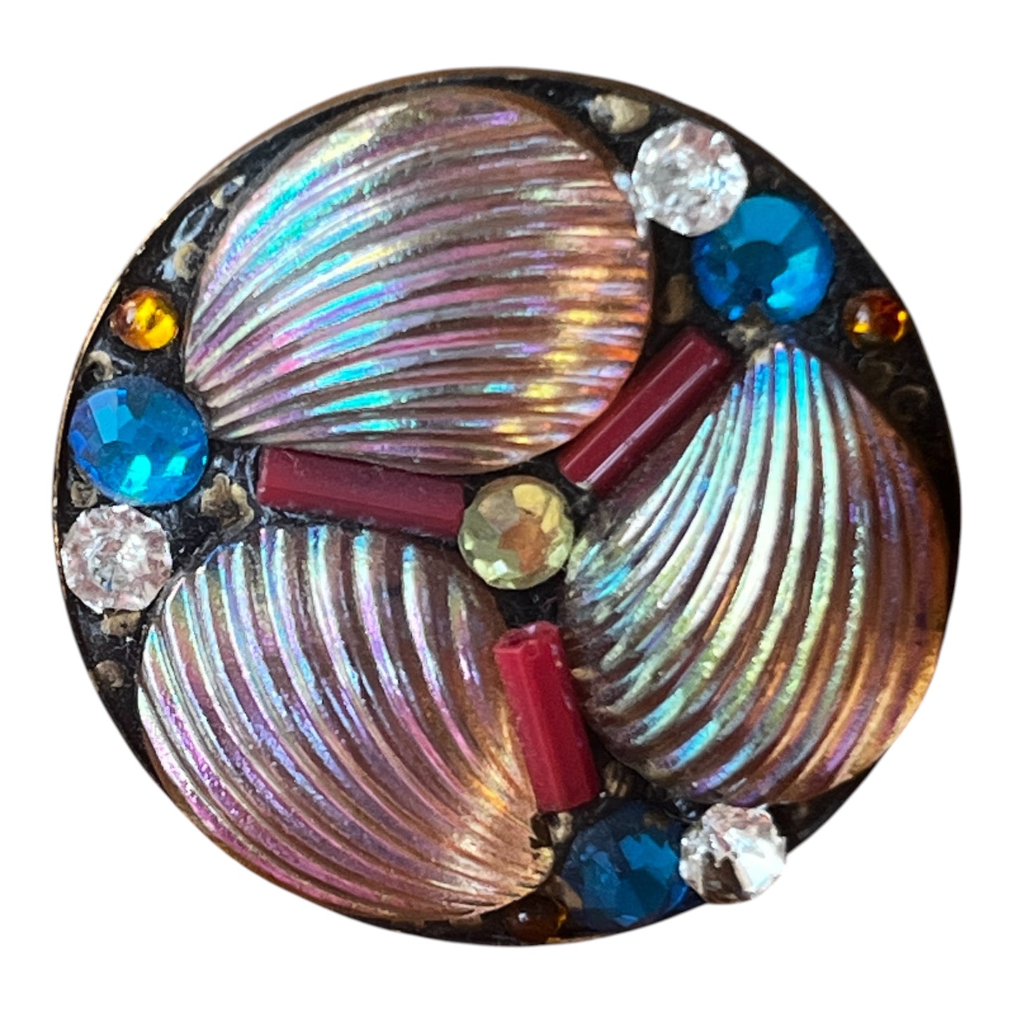 Pretty Pink Shell Annie Sherborne Adjustable Ring