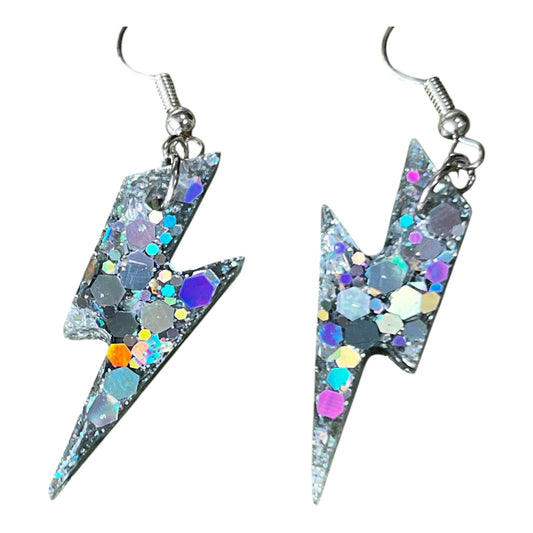 Sparkly Lightening Earrings