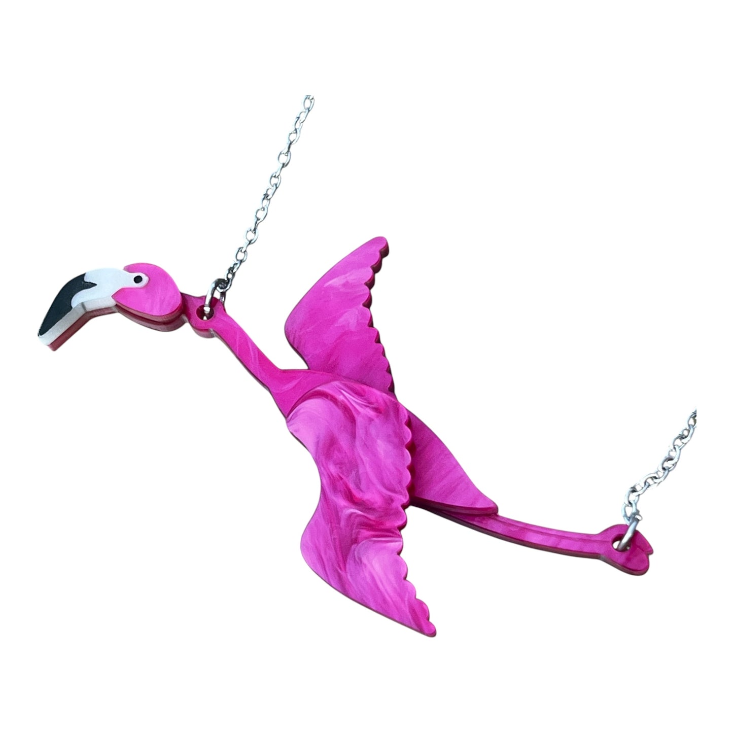 Flamingo Flying Necklace
