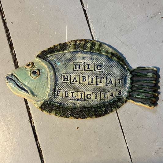 “Here Lives Happiness “ Wall Plaque