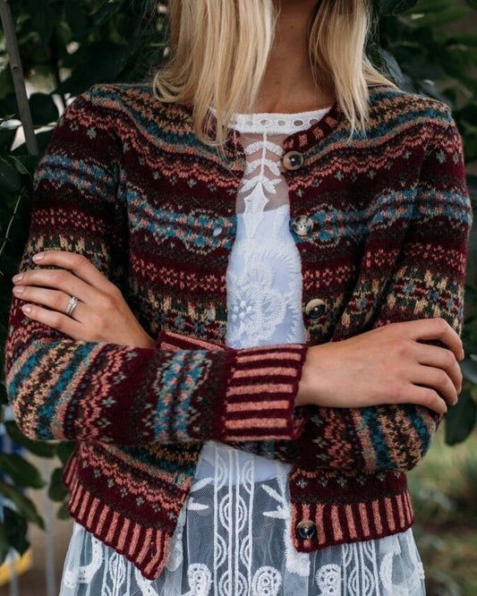 ERIBÉ Westray Women's Wool Cardigan - Aphrodite