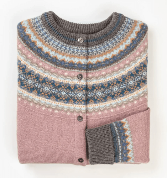 ERIBÉ Long Cardigan Short Cardigan in Vintage Pink