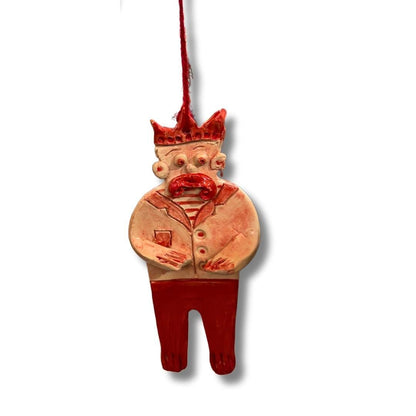 Handmade Ceramic Christmas Decoration by Judith Douglas